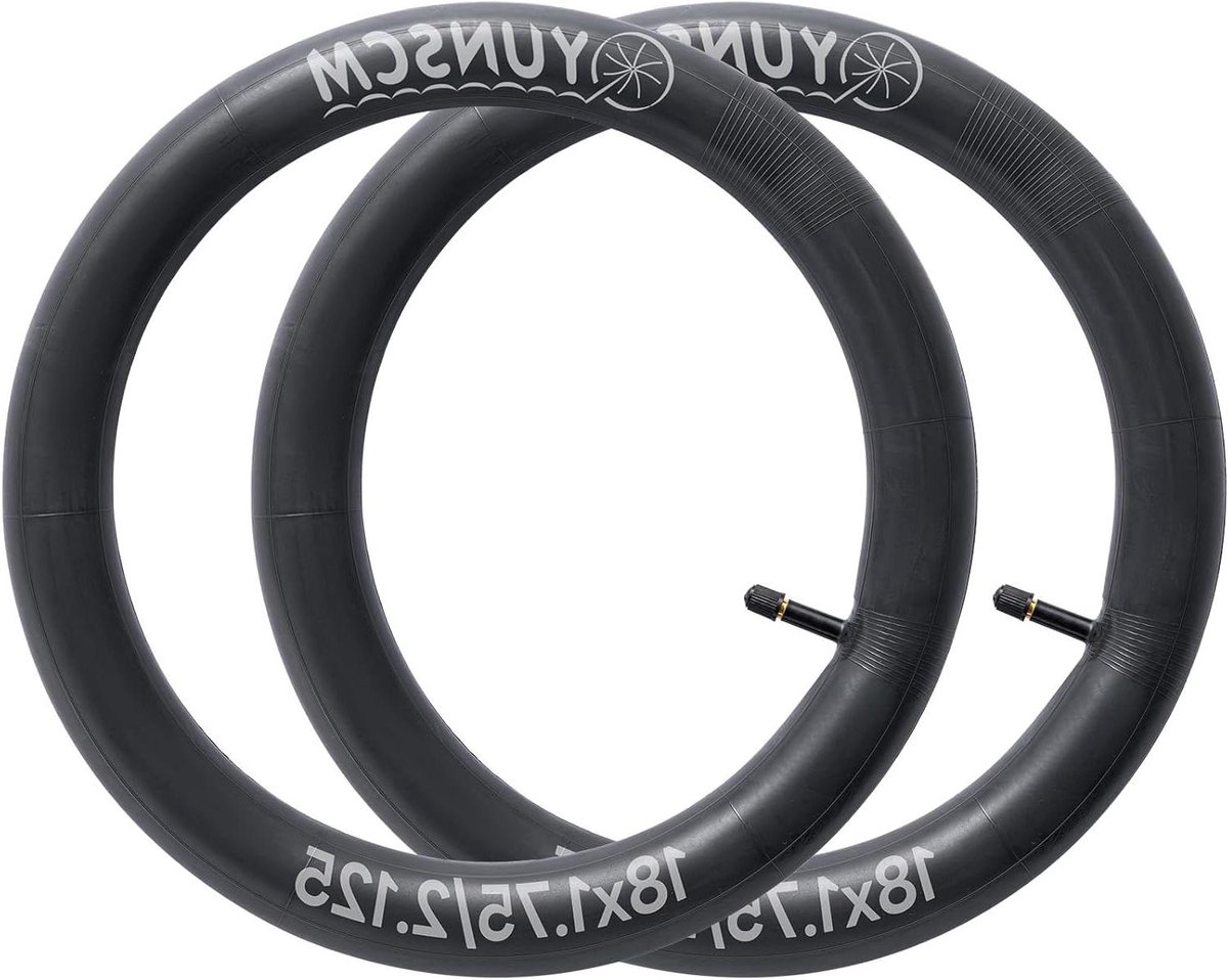 Fietsbinnenbanden - Banden reparatie - Fietsbanden vervangen - Butylrubber materiaal - 18 inch - Zwart