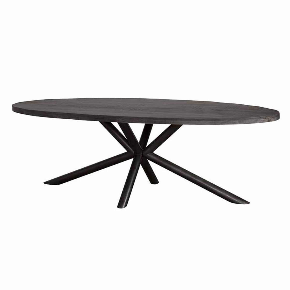 Tower Living Eettafel Selva - Ovaal Bruin Hout - 240x110x77cm