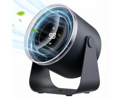 Ventilator - Tafelventilator - Verstelbare hoek - Geluidsarme - 100Snelheden met Digitaal Display - Oplaadbaar - Ontworpen voor Thuis, Kantoor en Reizen