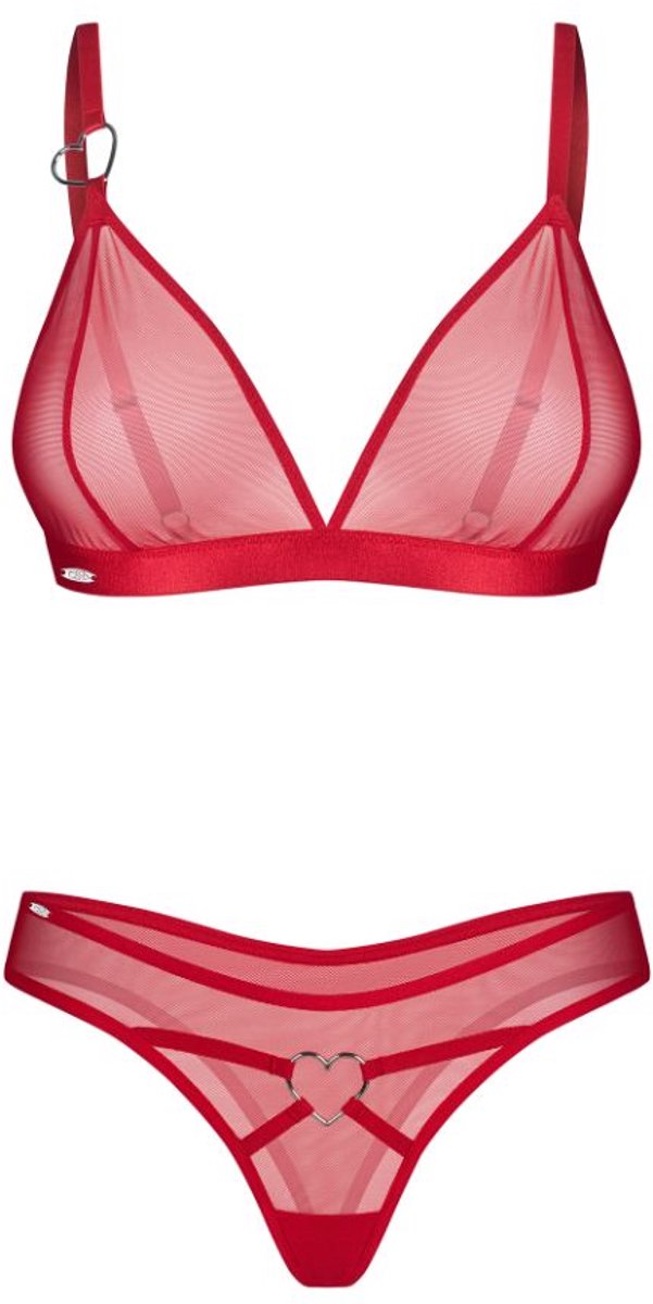 Obsessive - Crimessa Lingerieset - Rood