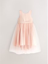 Next - Meisjes - Bloemenmeisjesjurk met strik - Roze