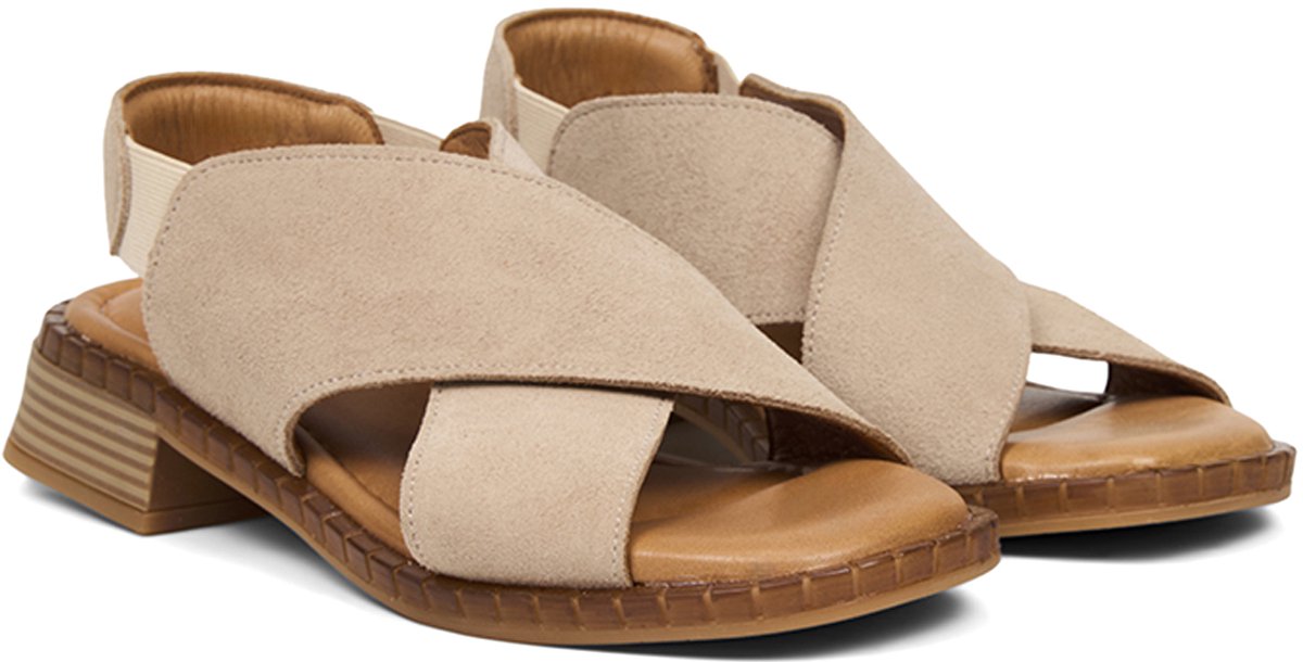 DESA Sandalen Suède Vrouwen Schoenpunt: Nez rond Beige