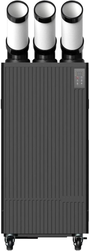 Professionele mobiele airco 5,5 kW (18.000 BTU) met flexibele luchtuitlaten, mobiel, krachtig, voor grote ruimtes