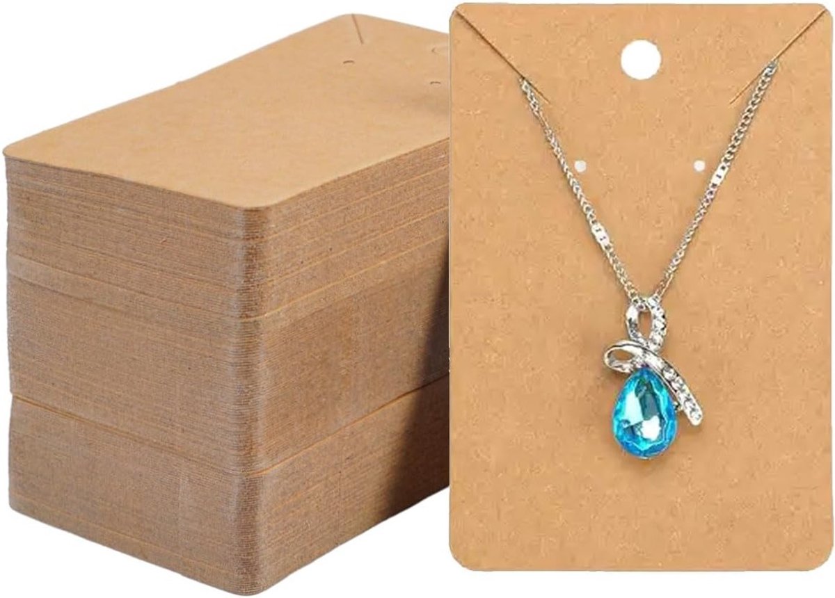 Set van 200 Oorbellen Displaykaarten van 9 x 6 cm voor Sieraden, DIY Accessoires en Kettingen