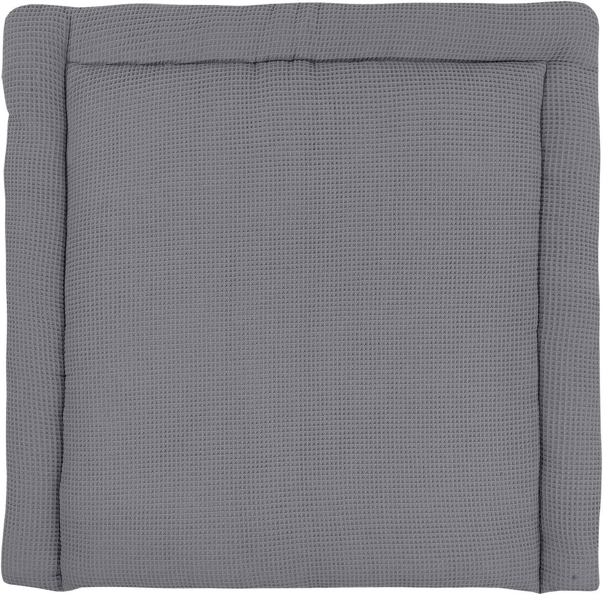 Aankleedkussen Wafel Piqué - Baby verschoningsmat - Baby verzorgen - Handgemaakt in EU - 85 x 75 cm - Grijs
