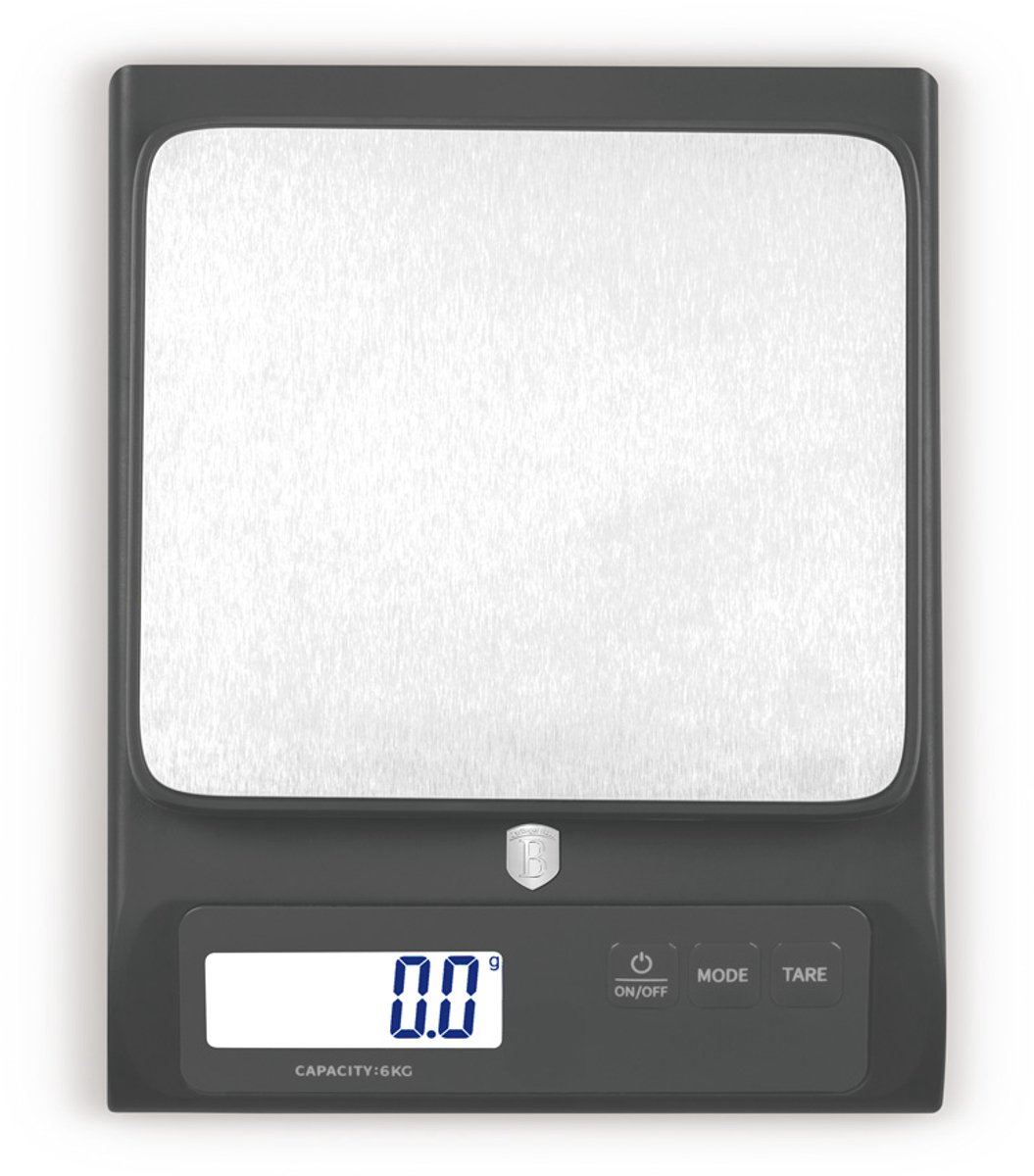 Berlinger Haus - digitale keukenweegschaal - 6 kg. - Mat antraciet