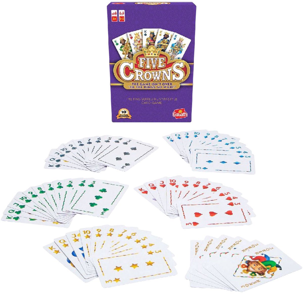 Goliath Five Crowns - Kaartspel - Familiespel - Strategiespel — afbeelding 12