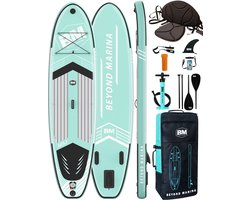 BEYOND MARINA SUP Board - Opblaasbaar Paddle Board - Complete Set - 2-in-1 verstelbare peddel - Kajakzitje - 320x81x15 cm, Maximaal belasten 200 kg