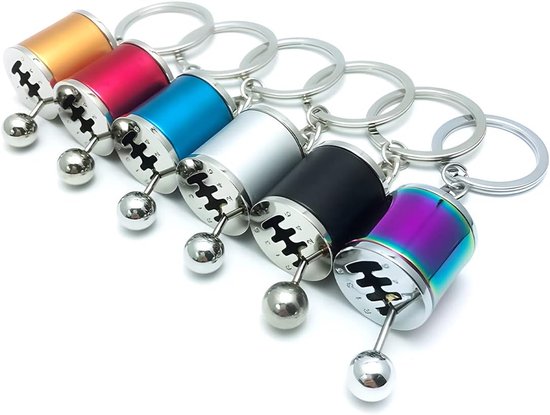 Autoshifter Sleutelhanger - Versnellingspook Gadget - Auto Accessoire - 6 Versnellingen Draaibaar - 99 x 3 cm - Gekleurd — afbeelding 5