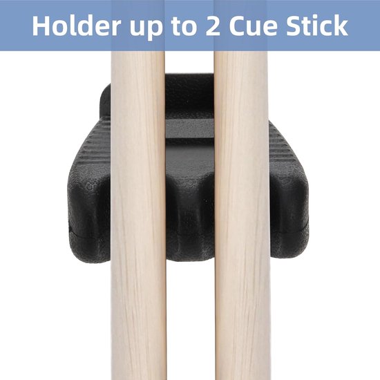 Zwembad Keu Houder - Keu Rack - Biljart Spelen - Met Krijthouder - 3.5 x 3.2 x 1 inch - Zwart — afbeelding 4