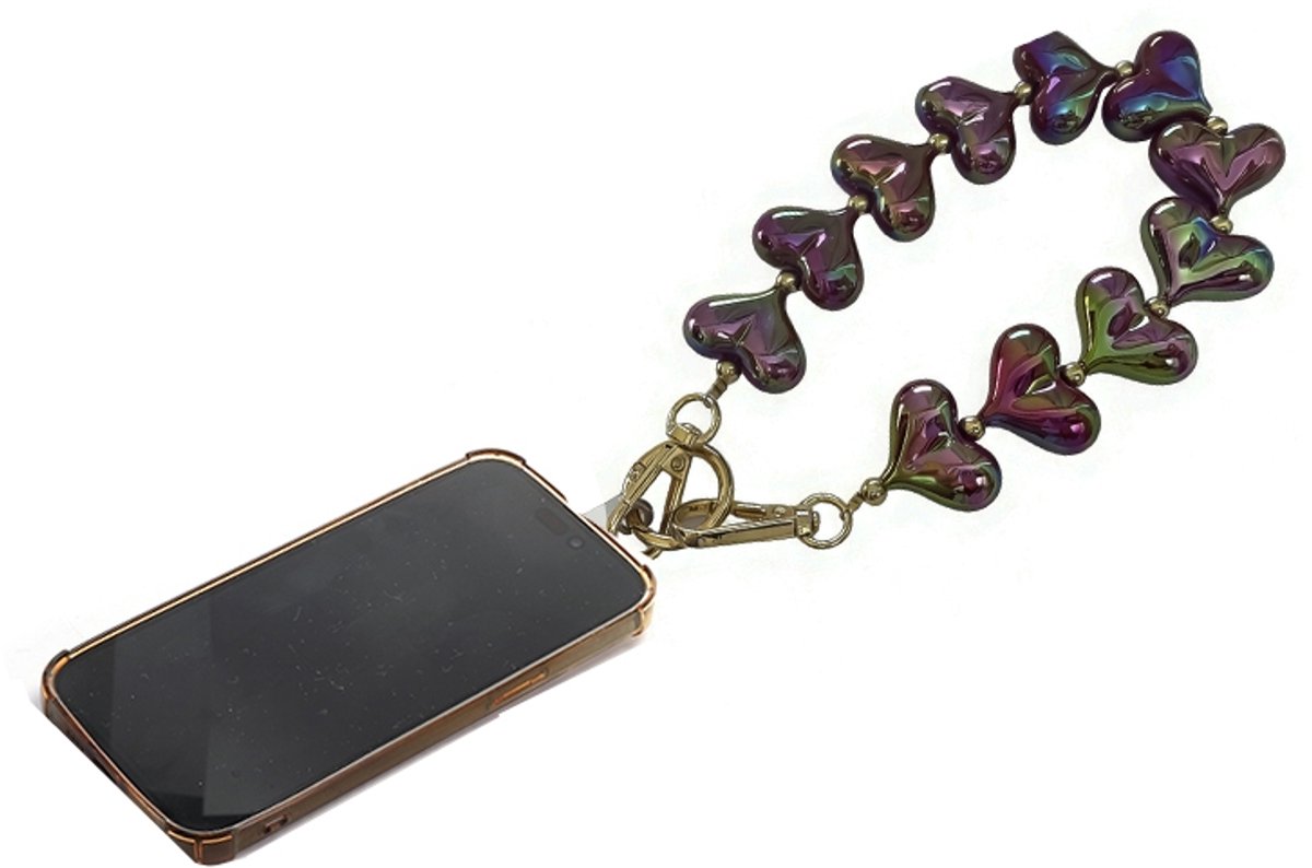 Bordeaux telefoonbandje Amore- Telefoonkoord- Dames koord- Moederdag