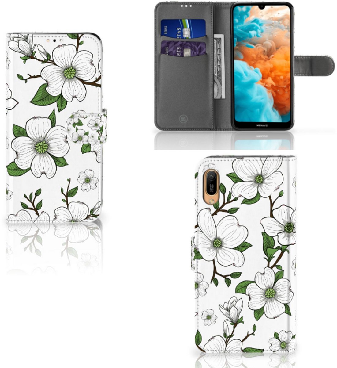 Huawei Y6 (2019) Hoesje Dogwood Flowers