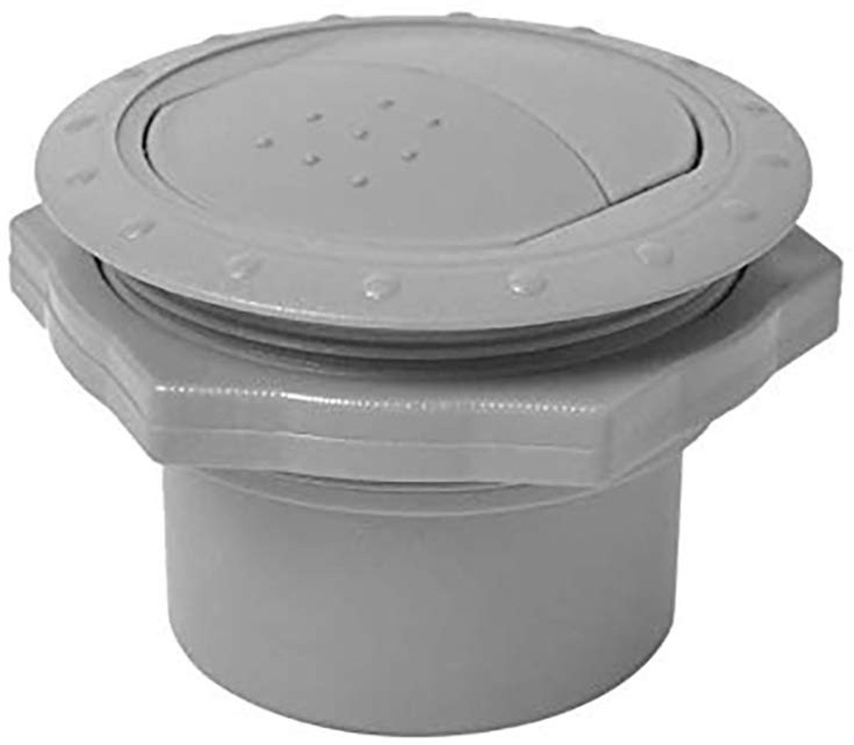 Allecto - Universele A/C luchtuitlaat - 360 graden verstelbaar - Zwart - Ventilatierooster - Geschikt voor camper bus boot jacht