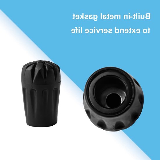 8 stuks stoppers voor wandelstokken, geschikt voor Nordic walking, trekking en hiking op asfalt, gravel en in de bergen, gemaakt van duurzaam PVC — afbeelding 2