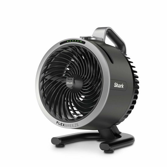 Shark FA050EU Ventilator Houtskool Draagbaar Accu Vloer Tafel Huishoudelijk 36W Bladventilator