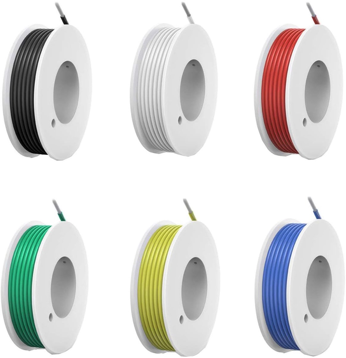 Allecto - Silicone Elektrische Kabel - 22 - Flexibel en Hittebestendig - 6 Kleuren - Tinned Copper - 10 Meter Rol