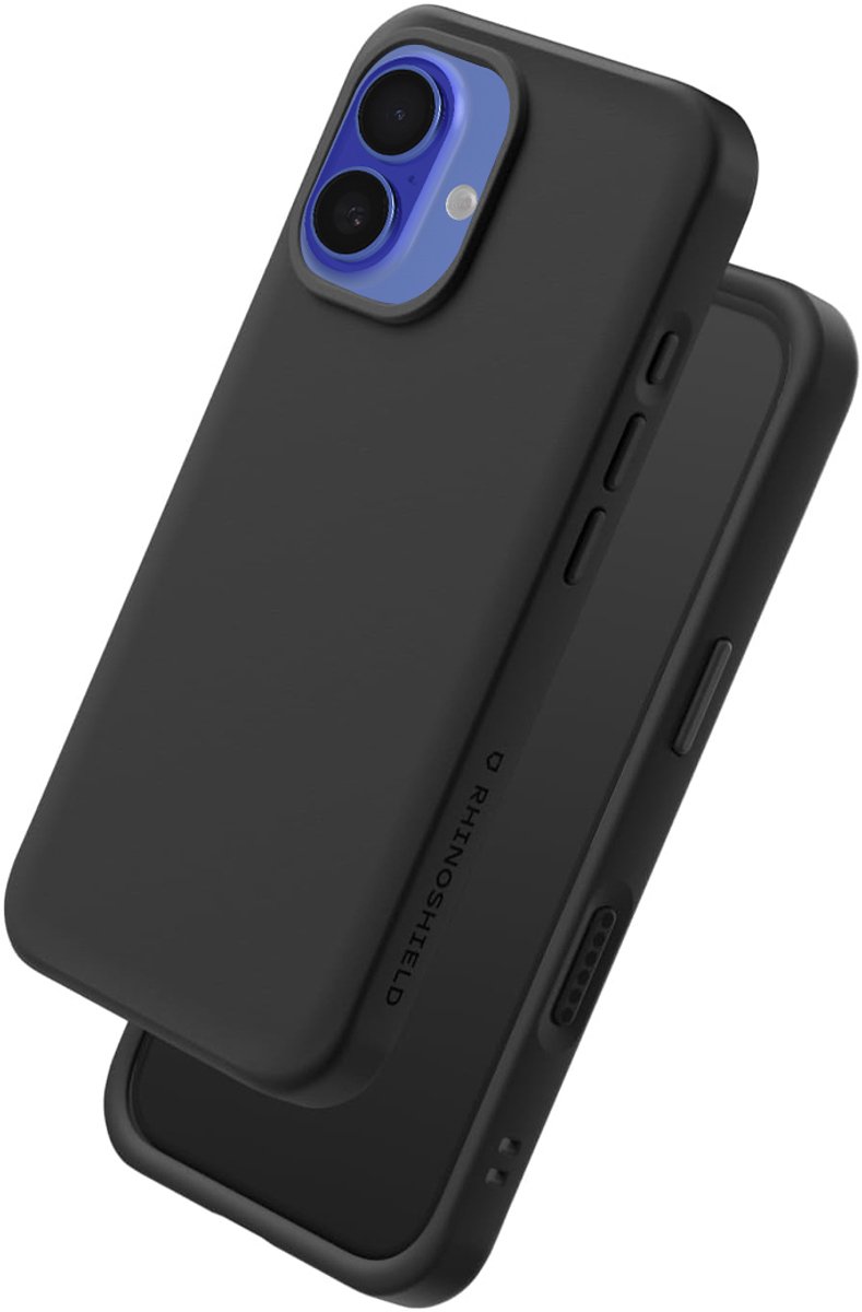 Rhinoshield, Hoesje Geschikt voor Apple iPhone 16 Model SolidX Compatibel met Draadloos Opladen, Zwart