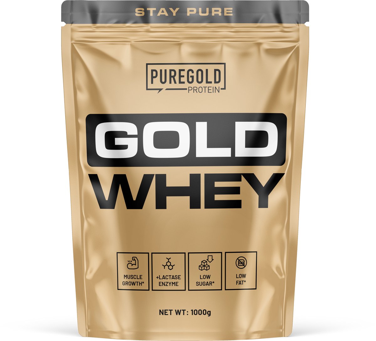 Pure Gold Whey Gold Eiwit Poeder – Wei-eiwit – Chocolade-Hazelnoot – 2300g