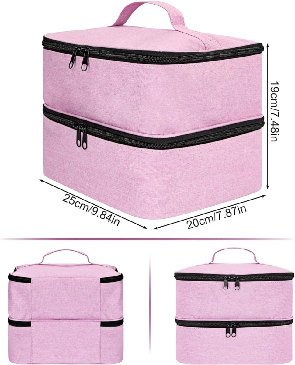 RUX® Nagellak Koffer - Nagellak - Roze - 25cm x 20cm x 19cm