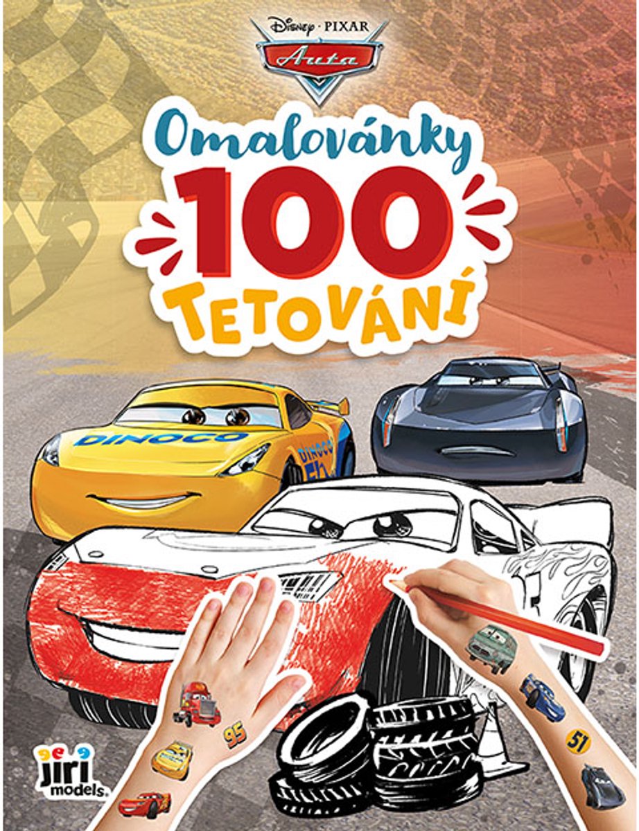 Kleurboek en 100 auto's-tatoeages - auto's - UNI