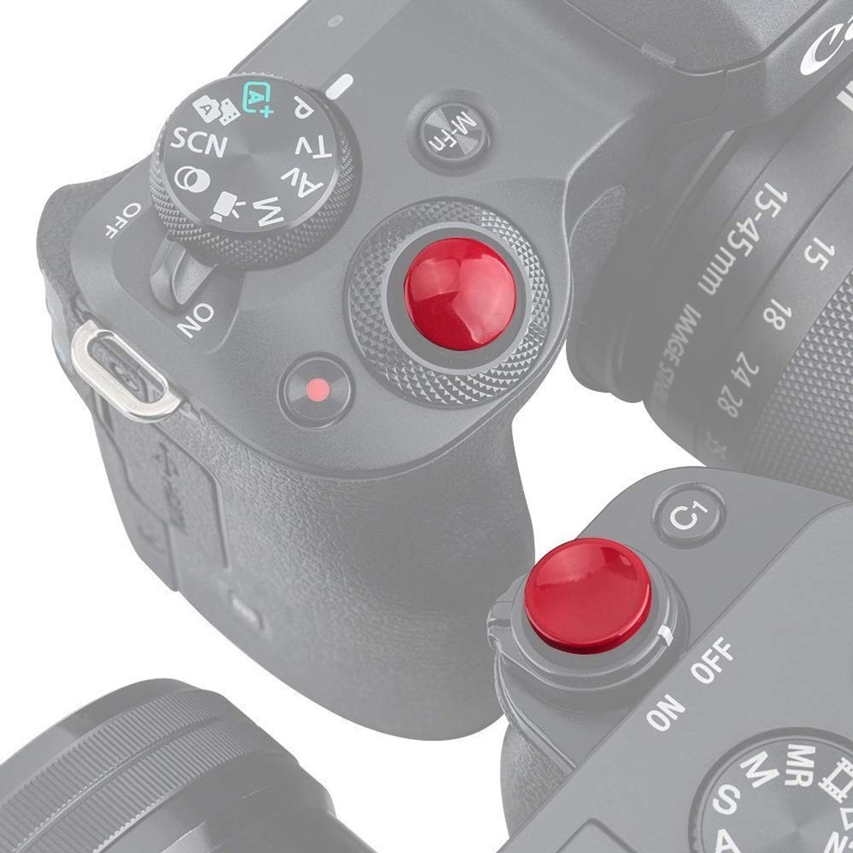 Store_7 - Soft Release Knop - Camera Afschakeling - Gemakkelijk in gebruik - Donkerrood - Comfortabel fotograferen - Geschikt voor Panasonic en Son...