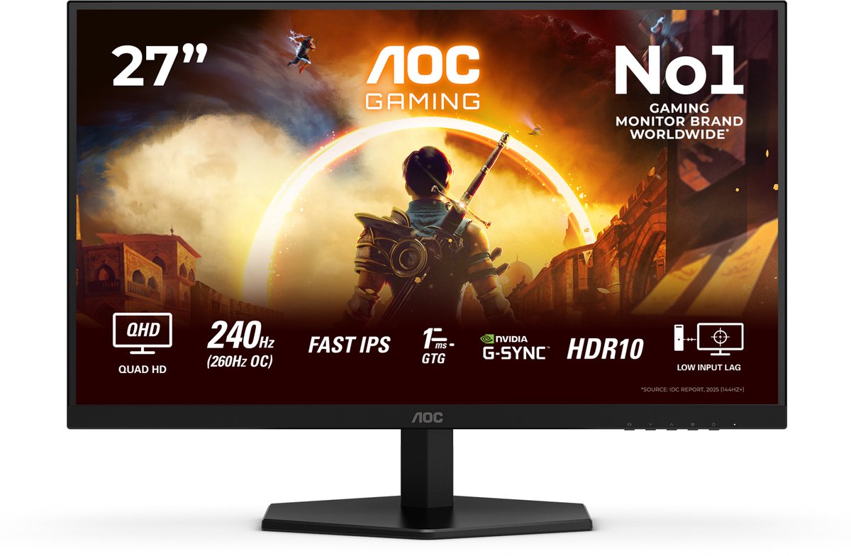 AOC Q27G42ZE Gaming Monitor 27 inch 240Hz - Product - €165,00