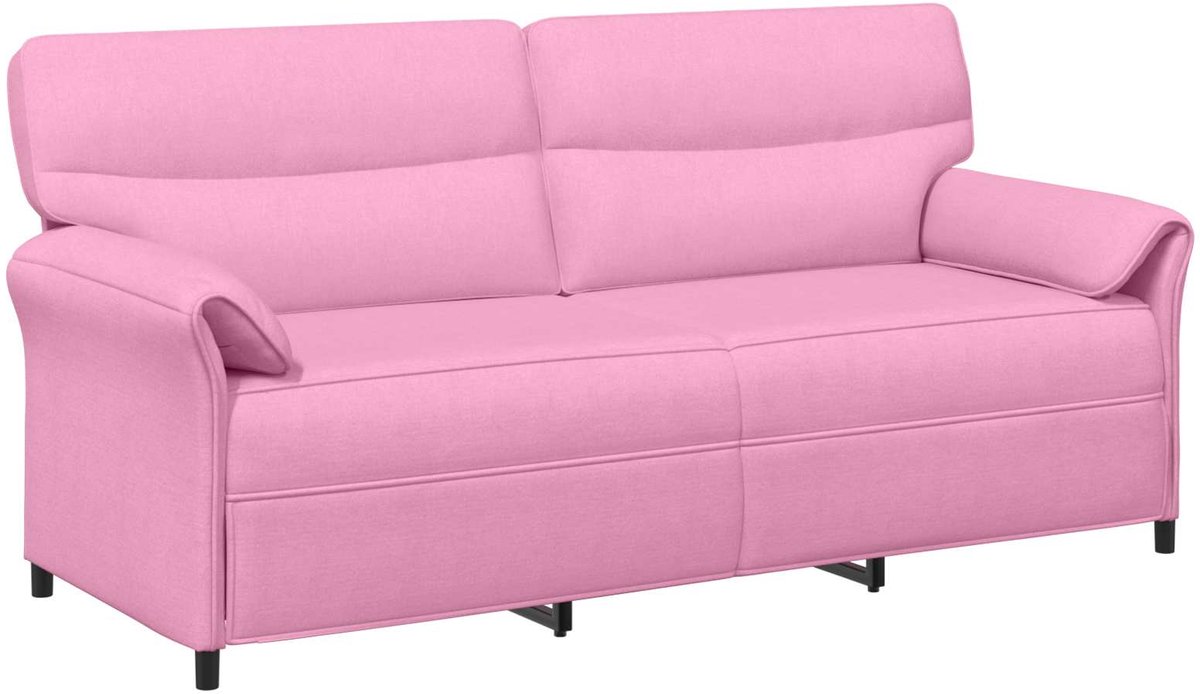 vidaXL - Bank - 100% - polyester - metalen - frame - MDF, - Multiplex