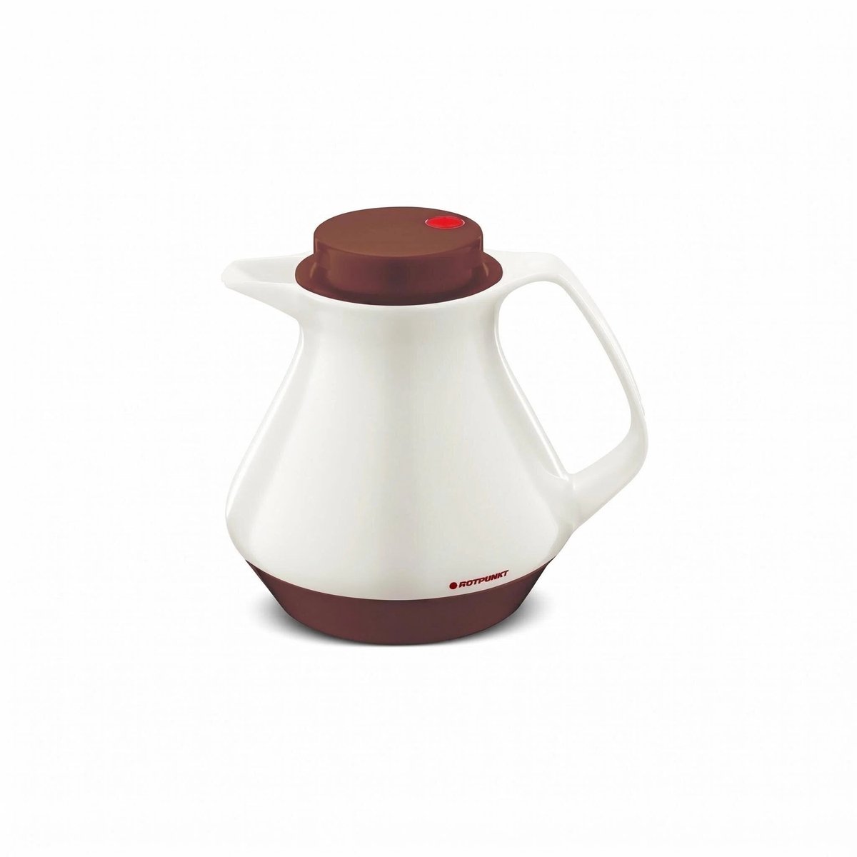 ROTPUNKT 350 Thermosfles 1L - BPA-vrij,24u Warm,2 Functies - Rood/Wit