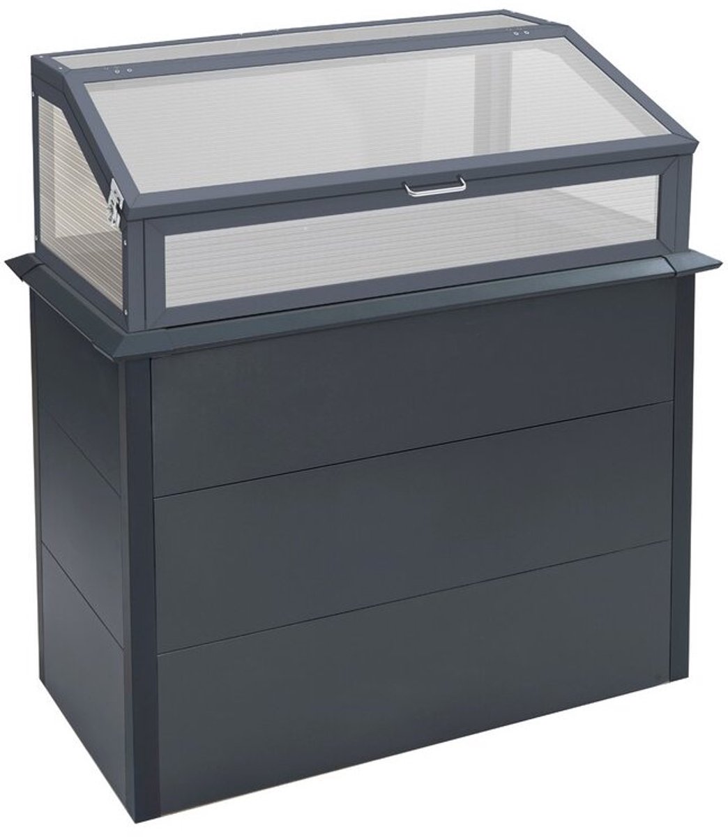 Westmann Primus Plus M Mini-serre surélevée 100x50x113 cm - Anthracite