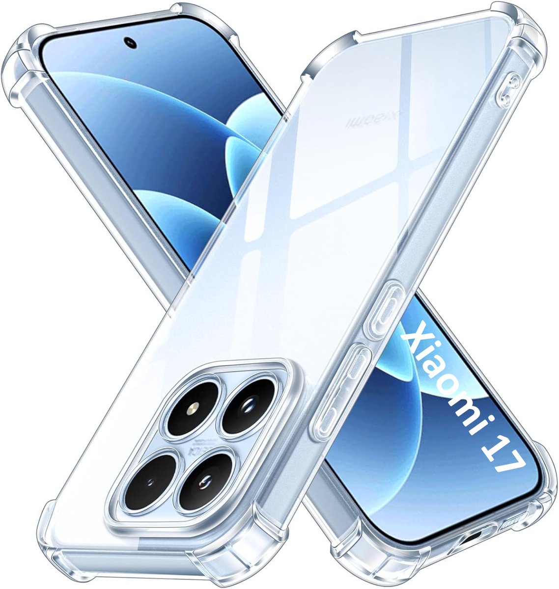Hoesje geschikt voor Xiaomi 17 backcover Shockproof siliconen Transparant