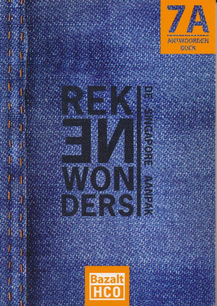 Rekenwonders Antwoordenboek 7A