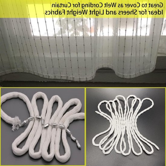 Zware 40gsm Lood Tape Voor Gordijnen - Ongeveer 3m, Ideaal Voor Glad Hangen en Vouwen van Gordijnen en Muggennetten — afbeelding 4