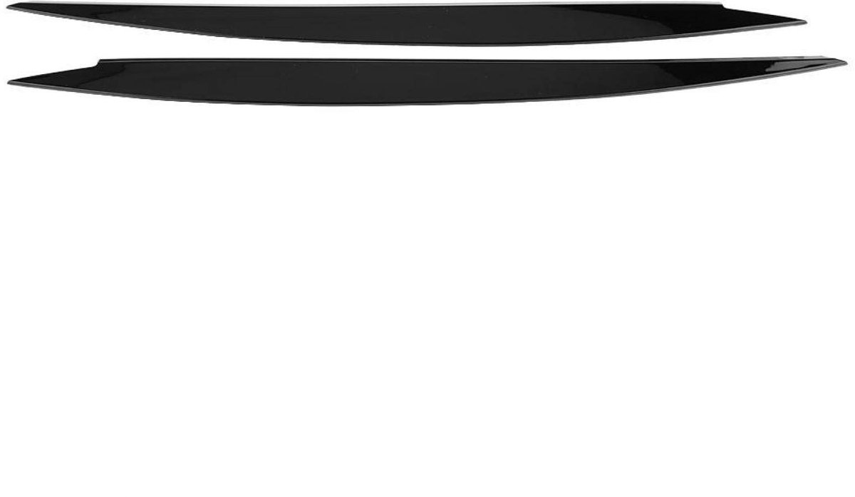 Dailygoody - Koplamp Wenkbrauw - Auto Koplamp Decoratie - Zwart - Wenkbrauw Trim Cover - Geschikt voor 7 2013-2018 - 1 Paar