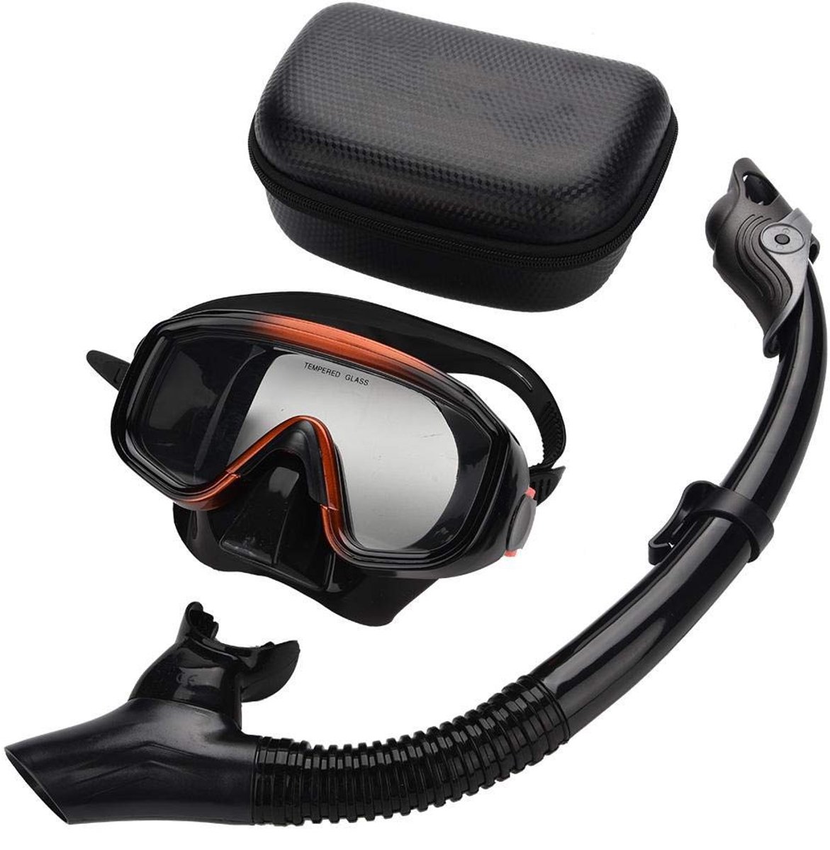 Dailygoody - Snorkelmasker - Duikbril - Volledig gezicht - 180 ° weergave - Actiecamera-bevestiging - Snorkelen - Geschikt voor volwassenen - 583 g