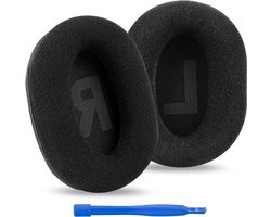 Vervangende oorkussens - Logitech G Pro - G Pro X - G433 - G233 - G Pro X 2 - hoofdtelefoon - oorkussens - headset - velours - zwart - geschikt voor - Logitech gaming headsets.