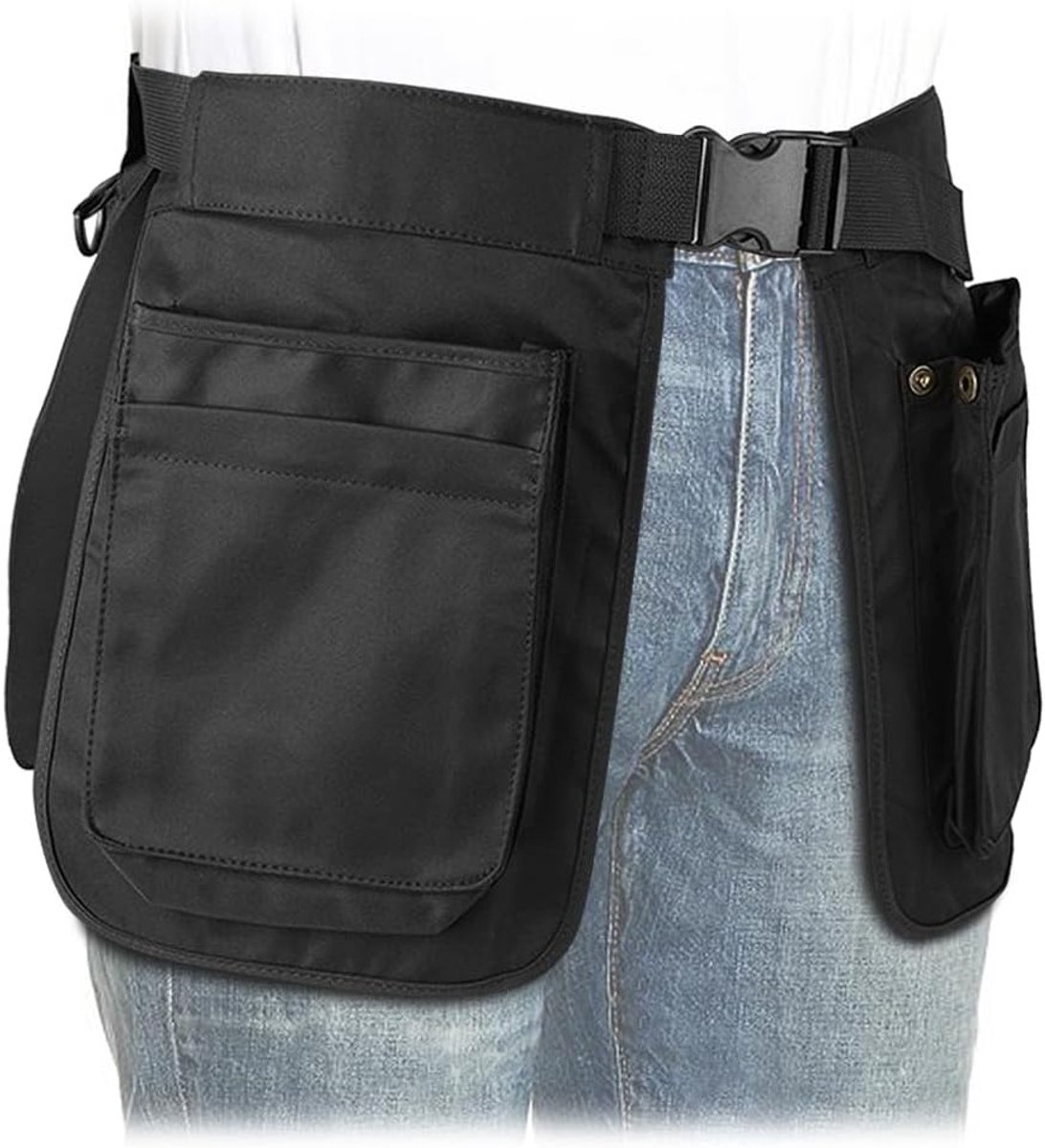 Multifunctionele Training Schort voor Honden, Zweetbestendige Heuptas voor Wandelen en Trekking, Ideaal voor Mannen en Vrouwen, Zwart, Maat 42