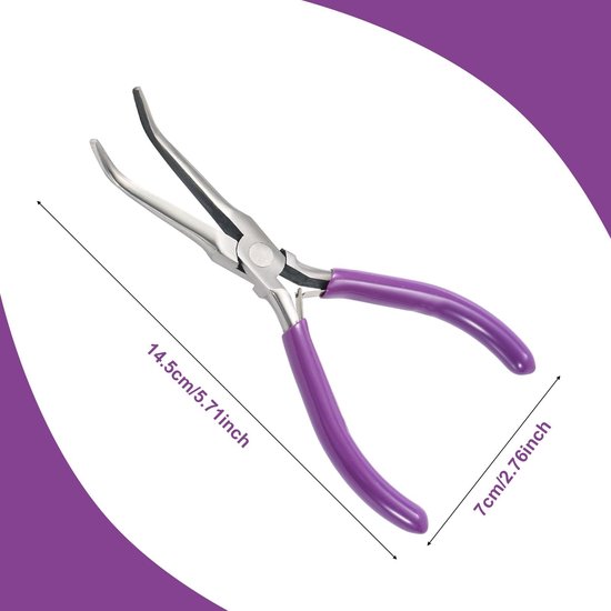 Virtubuy - Herringbone Pliers - Visgereedschap - Ergonomische handgreep - Paars - Tweezers voor vissers - Ideaal voor het voorbereiden van vis - 14,.. van Merkloos — afbeelding 2
