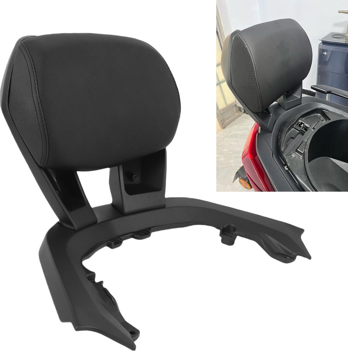 Dailygoody - Sissy Bar - Comfortabele Achterrugsteun - Ideaal voor Motorfiets - Geschikt voor X-MAX 300 - Perfecte Ondersteuning - 2023-2024