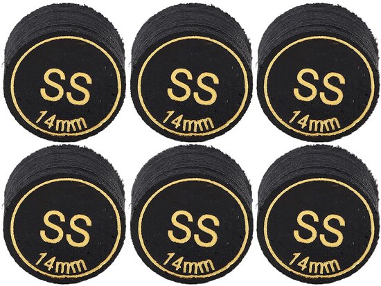 Dailygoody - Billiard Cue Tips - Professionele Pool en Snooker Accessoires - 14mm Formaat - Hoge Kwaliteit - 6 Stuks - Geschikt voor Billiard Spel - M... van Merkloos — afbeelding 5