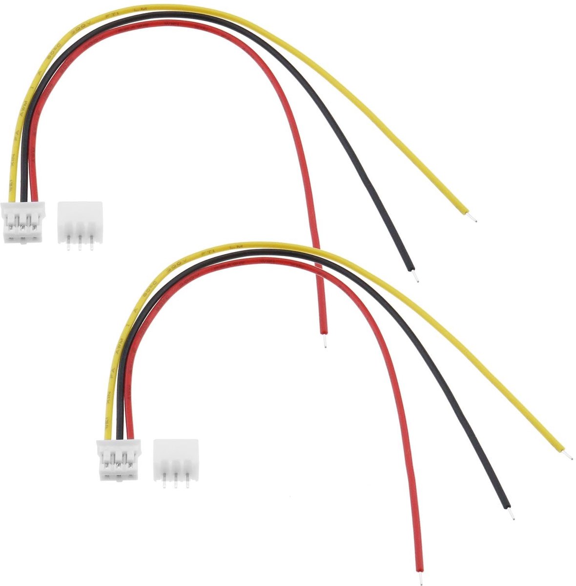 Dailygoody - 20 Sets 2.0 PH 3 Pin Connector - Connector set - Inclusief 20 vrouwelijke connectoren - Geschikt voor diverse projecten - Mannelijke ...
