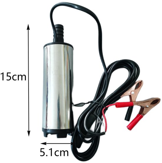 Dailygoody - Diesel Pomp - Onderwater Brandstofpomp - Efficiënte 12V Pomp tot 30L/min - Compact en Krachtig - Voor Diesel en Brandstof - Gebruiksvrien van Merkloos — afbeelding 2