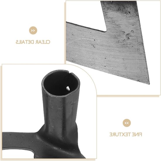 Manganesestaal schoffel - Voor tuin, wieden, grondbewerking, 21,3x14x12,2 cm — afbeelding 2