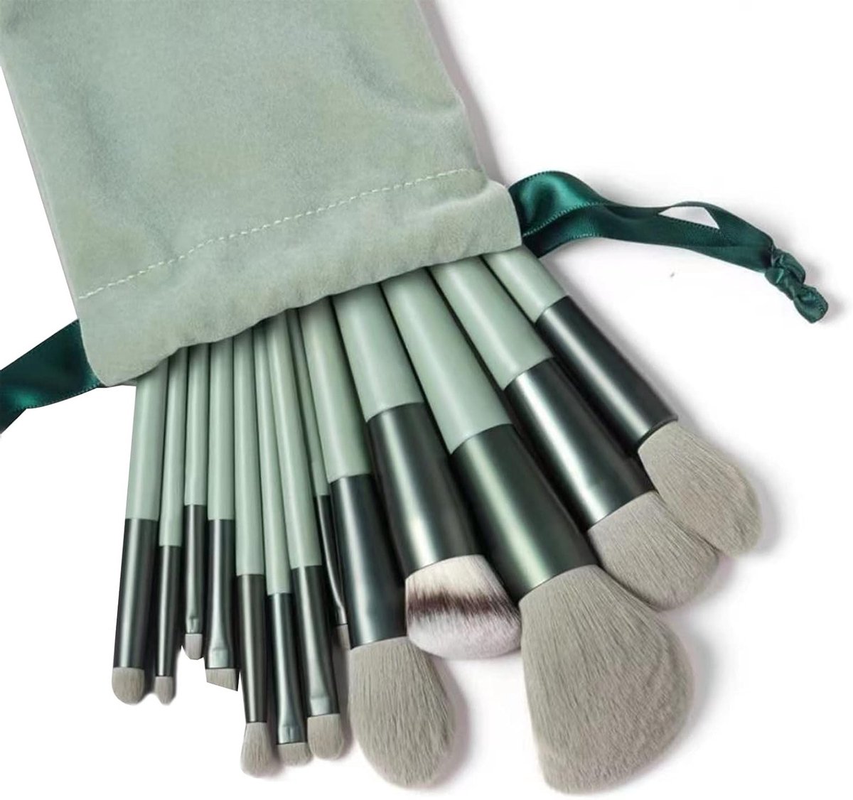 Complete Set van 13 Professionele Makeupkwasten voor Poeder, Concealer, Highlighter, Foundation en Oogschaduw