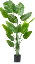 Easyplants | Plante artificielle Strelitzia 180 cm real touch | Soie | Strelitzia | Vert