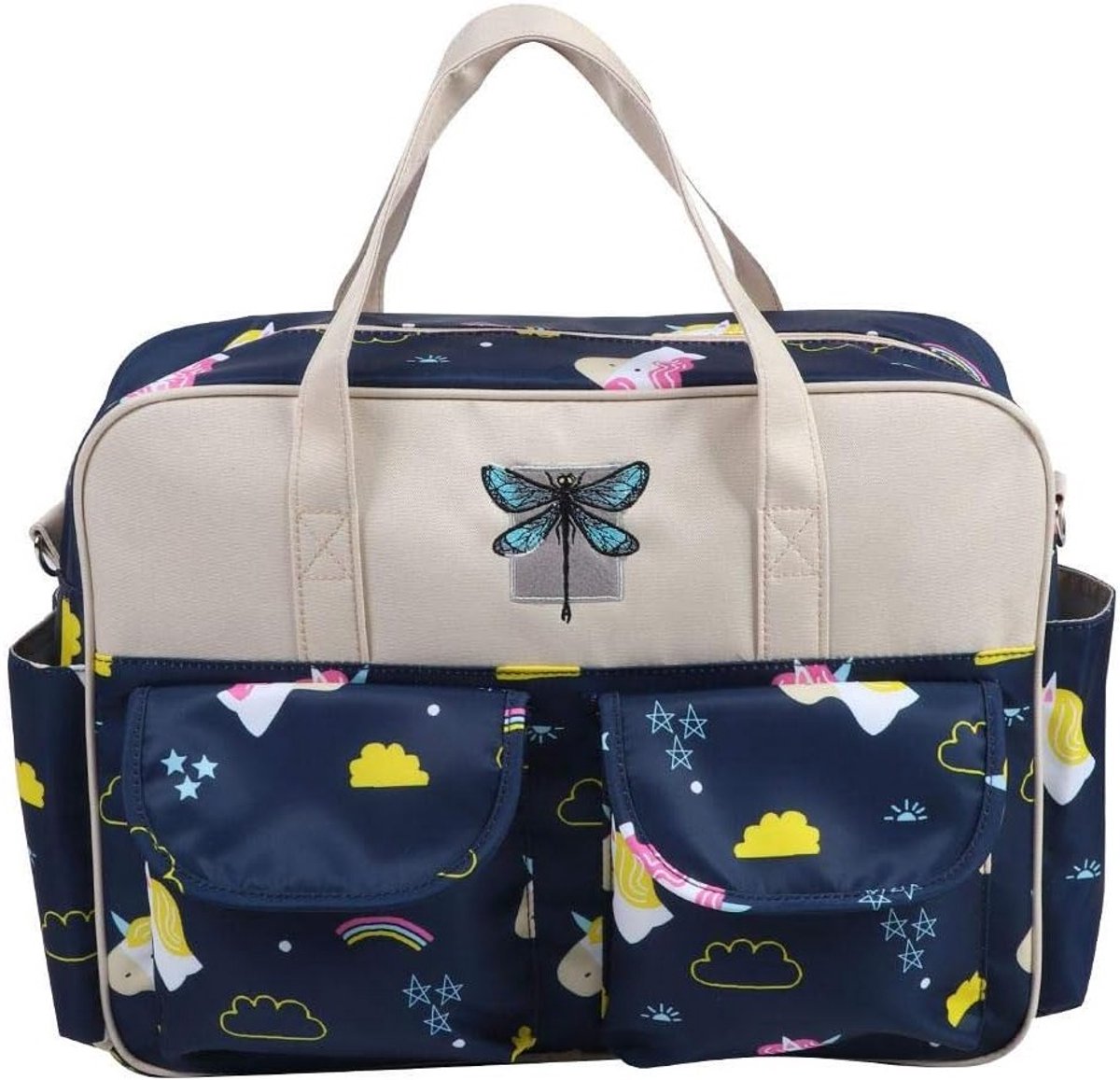 Grote capaciteit handtas voor dames, waterdichte schoudertas met veel ruimte - ideaal voor reizen en als luier tas voor mama's.