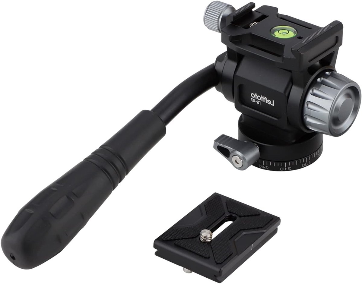Mini Tripod Head met Pan Tilt Functie, Panoramische Balhoofd en Arca Swiss Quick Release voor Camera's en Videocamera's