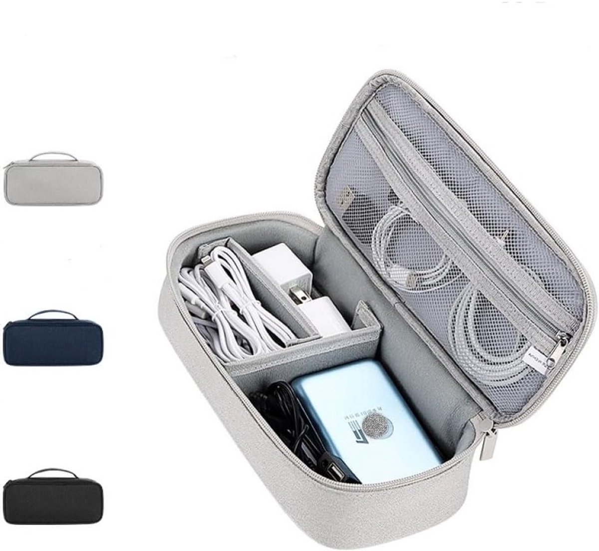 Draagbare Elektronica Organizer voor Reizen, Waterdichte Kabeltas, Tech Pouch voor Opladers en Accessoires, Ideaal voor Kabels en Powerbanks – foto 7