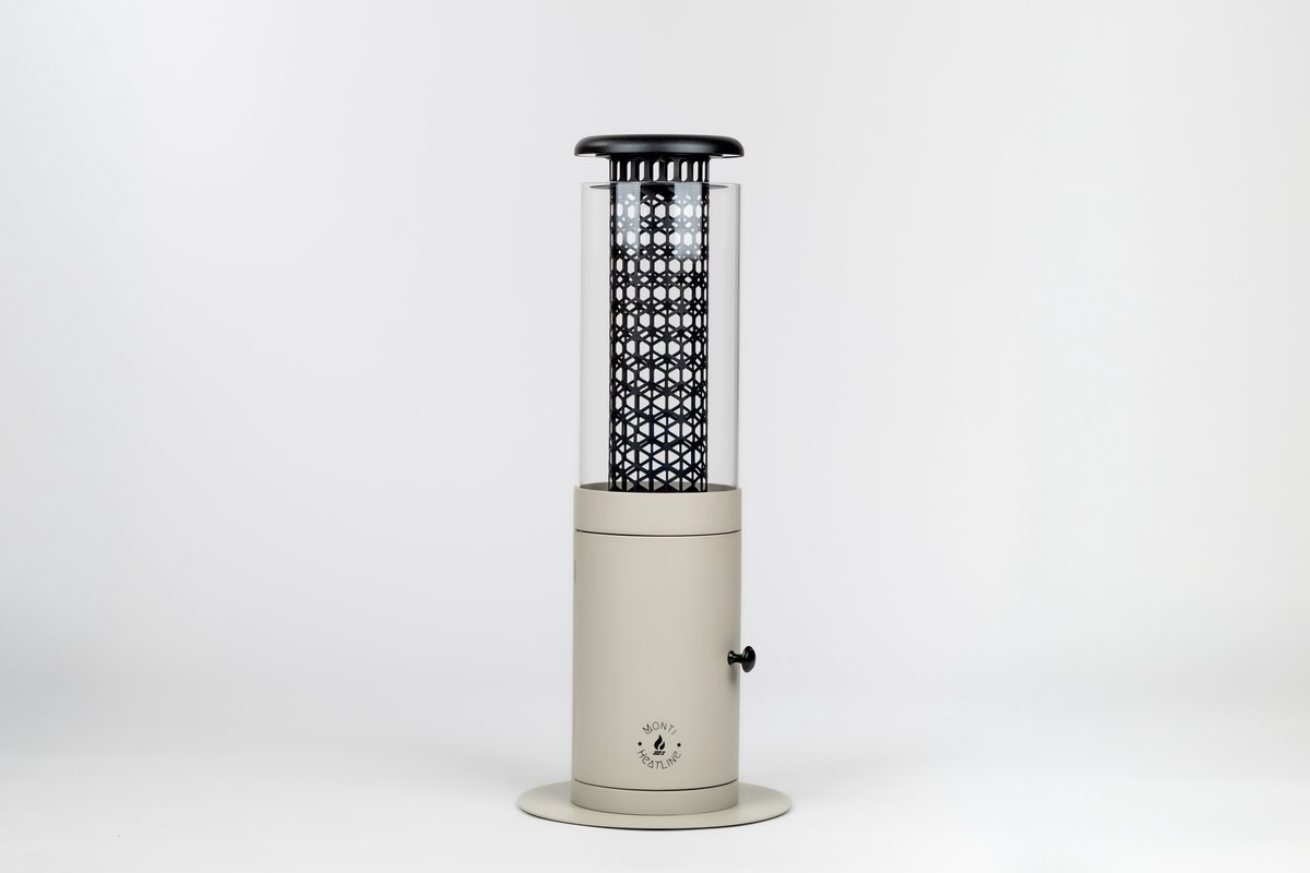 Monti HeatLine Ember Beige - Pellet terrasverwarmer