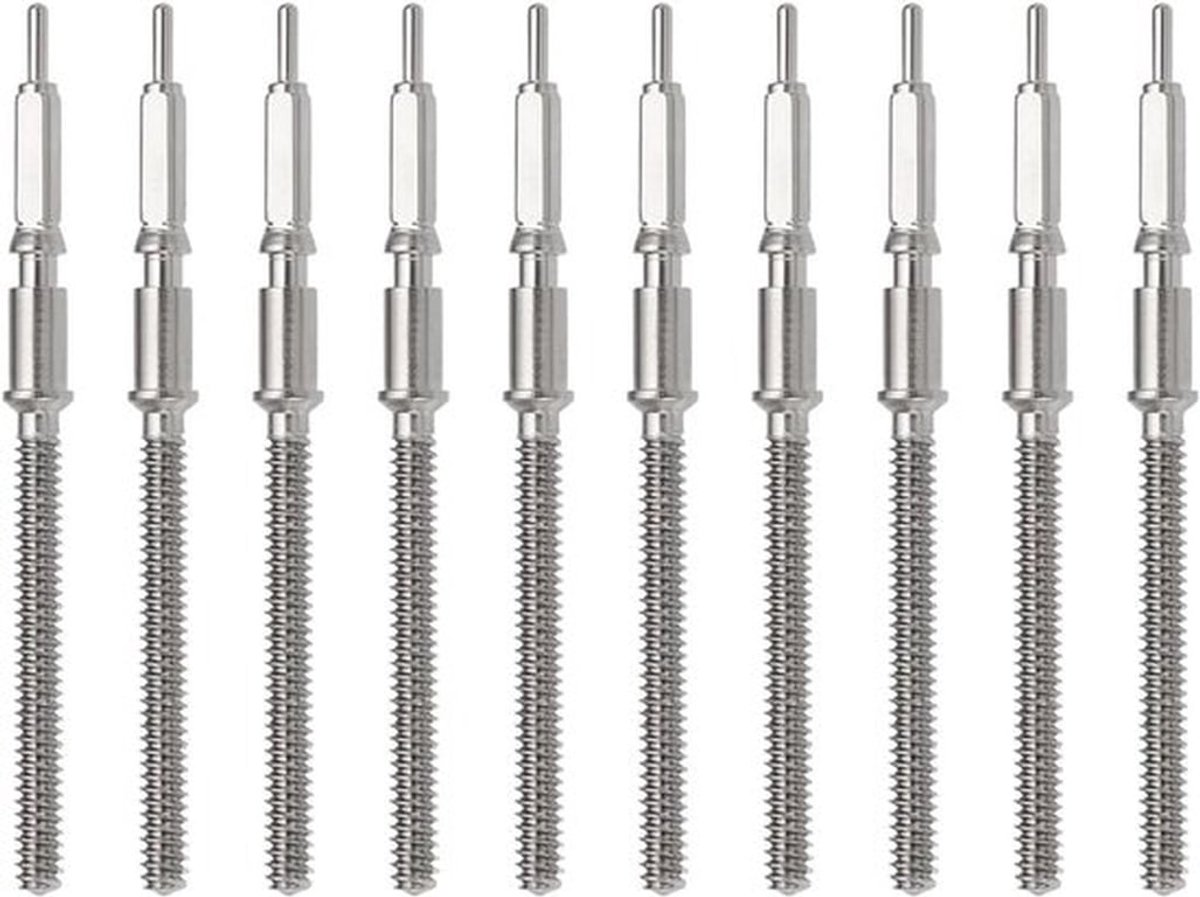 Horloge kronkelende stam vervanging - ETA 2824-2 - 2834-2 - geschikt voor Sellita SW200 bewegingen - 10 stuks - Compatibel met ETA 2824-2, 2834-2, 2836-2 - Compatibel met Sellita SW200 - kronkelende winder