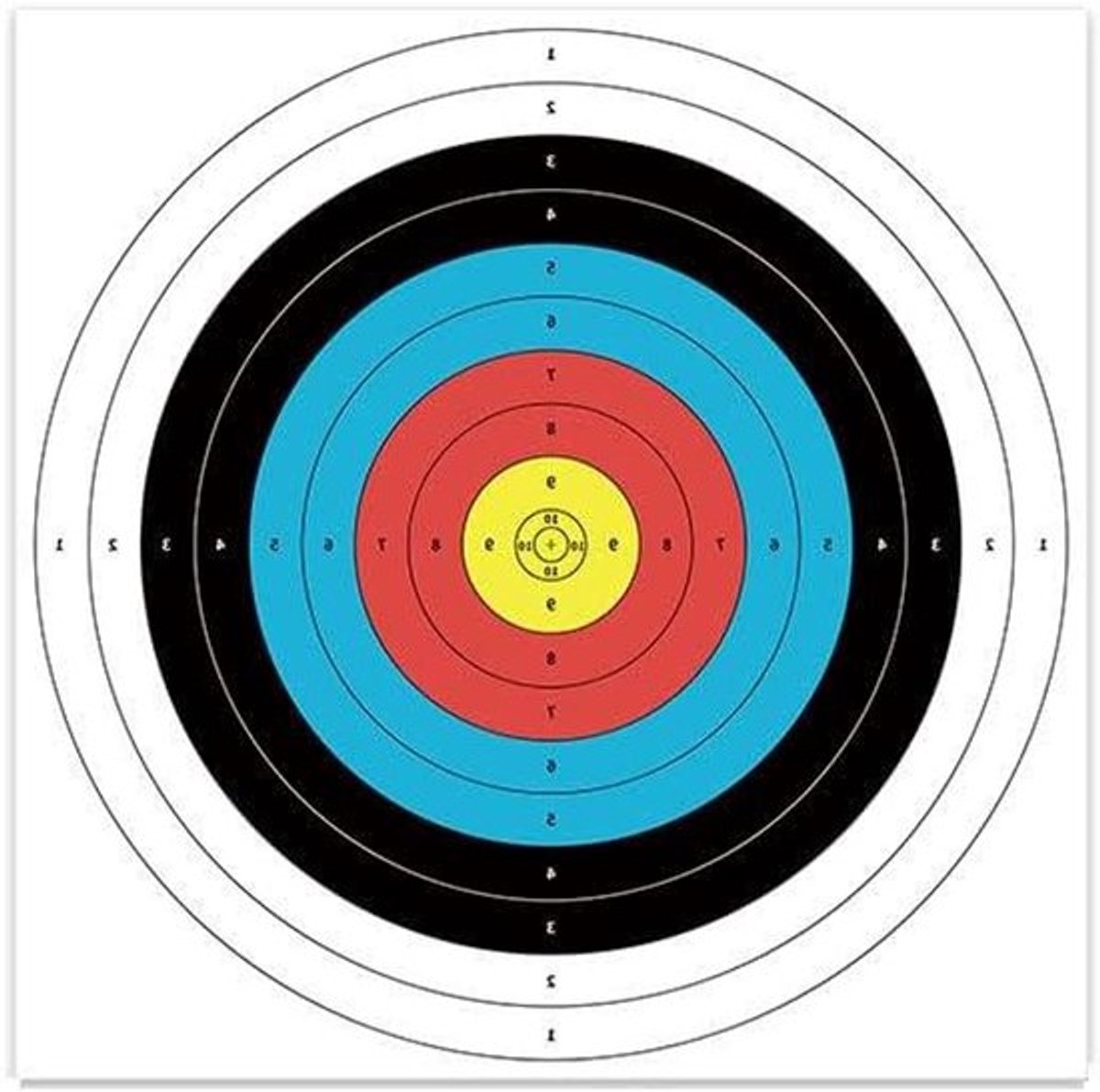 Allecto - Dartbord papier - Darttraining accessoires - Geschikt voor alle merken - Wit - 10 stuks - Reserveaccessoires - 40 x 40 cm